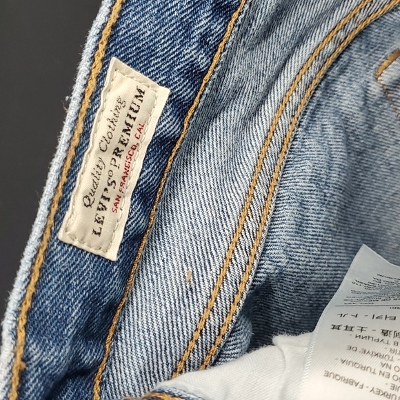 Levi's Wedgie Straight Denim Jeans 27W Patchwork - Picture 9 of 9
